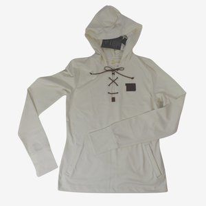 All Sport Couture NFL Womens New York Giants Game-On Cream Hoodie New